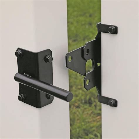 double hole lock boxes for metal gates|metal gate lock hardware.